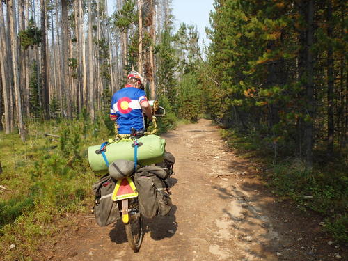 GDMBR: Dennis Struck checks the map.